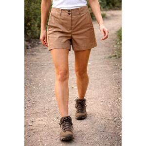 Boden Westbourne Sateen Shorts Brown/Taupe Khaki Shorts 8